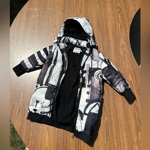 nununu Black and White Kids Puffer Jacket